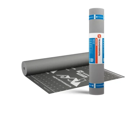 Гидро-ветрозащитная диффузионная мембрана ТехноНИКОЛЬ МАСТЕР ВЕНТ 130 1 рул=75м2 (140063)