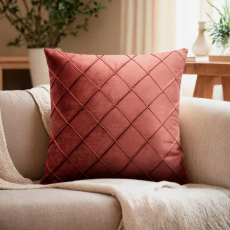 Чехол на подушку "Этель" Соло пыльная роза 43*43 см, 100% п/э    4992380