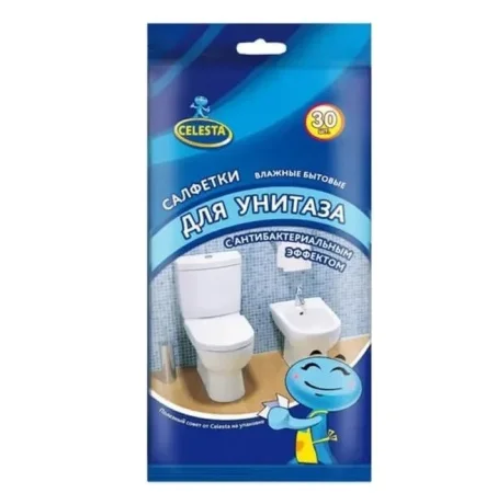 Салфетки Celesta влажные для унитаза 30шт *1