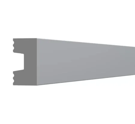 Молдинг настенный из полимера ультравысокой плотности 9 UHD 16/27 цвет Алюминий, 2м