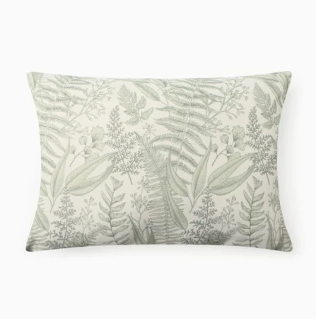 Подушка Этель "Листва" 40*60 см, цв.зеленый, 100% полиэстер 10766721