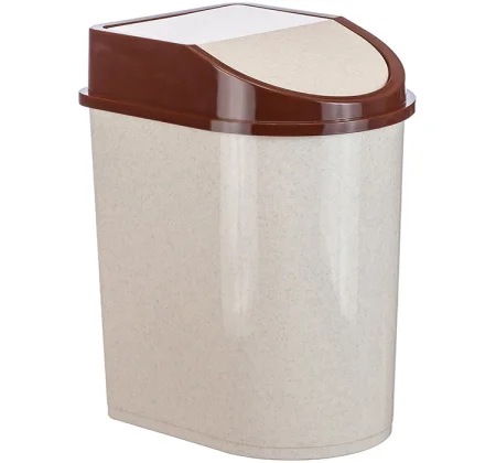 Контейнер для мусора 8л. Беж. Мрамор
