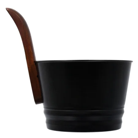 Бадья из стали 4 л, черная "Банные штучки"*1/4