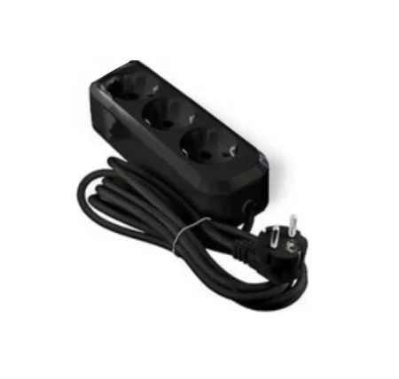 Удлинитель 3х2м с/зазем 16А IP20 Е-303 ПВС 3х1 АБС-пластик черн. 2180 (UNIVersal) *1