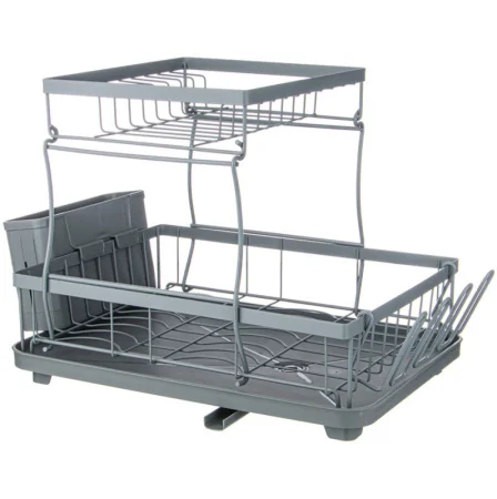 Сушилка Для Посуды Серая 43*30*31 См (Кор-6Шт)