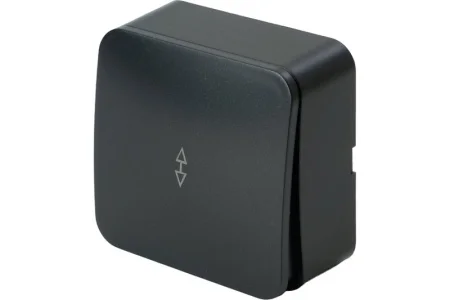 Переключатель 1-кл "София" ОП 250В 10А IP20 черный матовый MSW10-12-05 Stekker *1