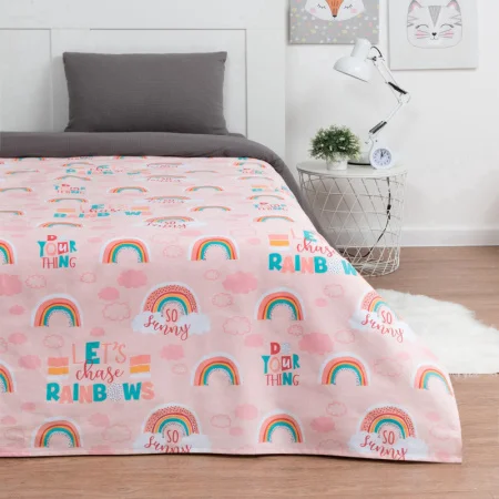 Покрывало "Этель" 1,5 сп Pink Rainbow, 145*210 см, 100% хлопок 4797425