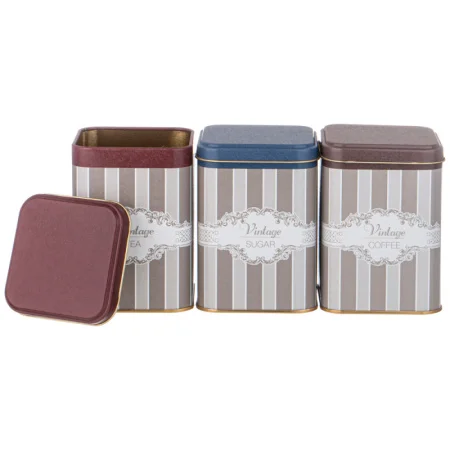 Набор Емкостей Для Хранения "Elegance" Из 3-Х Штук, 9Х9Х12,5 См, 1Л