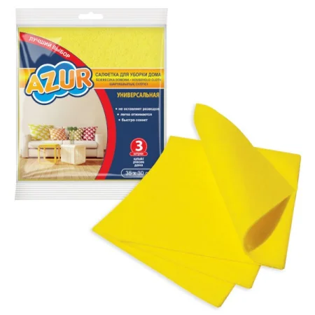 Салфетка домашняя AZUR 3шт 30х35см Y020120 *1