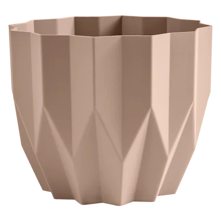 Кашпо д/цветов пласт. "Геометрия" 5,8л фраппе КШ-5819 (La Decoro) *1