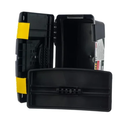 Ящик для инструмента пластиковый 490х275х240мм 19" съемный лоток и два органайзера Fit 65573