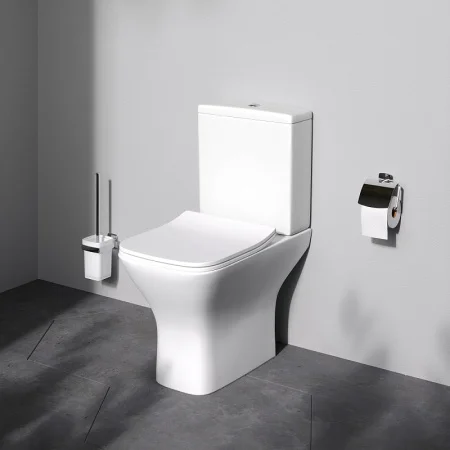 Унитаз-компакт Am.Pm Gem C908601SC безободковый с сиденьем микролифт, белый