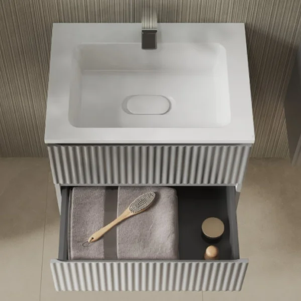 Тумба подвесная Coste 60 Cst.01.60/P/GRS/RL светло-серая 