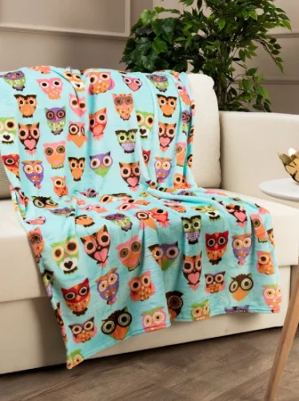 Плед Texrepublic фланель детский 110х140см TF FN 961 TU 1114 Совы