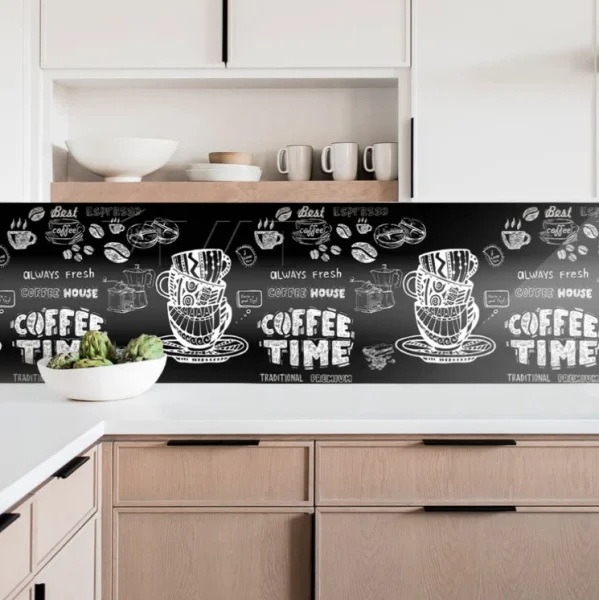 Фартук кухонный АБС Кофе time 600х3000 Stella