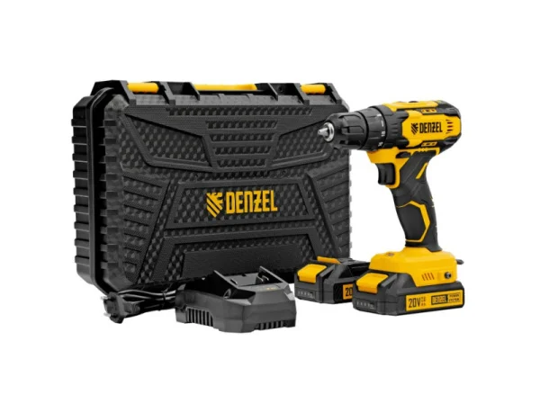 Дрель-шуруповерт аккумуляторная Denzel CDQ-20 26118 Li-Ion 20В