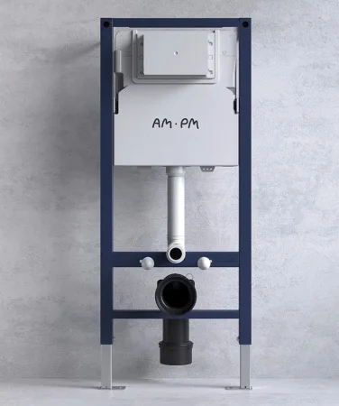 Инсталляция для подвесного унитаза AM.PM PrimeFit I012709.0201 с механ. клавишей S белый глянец