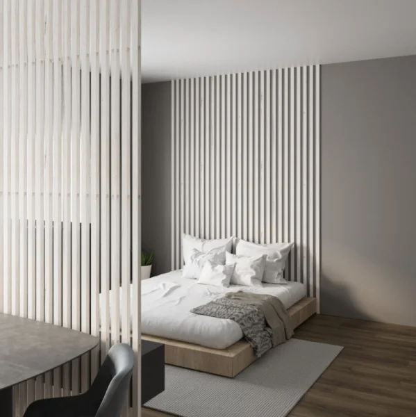 Рейка интерьерная МДФ Stella Бриона Дуб Санремо Белый 2700х40х16мм