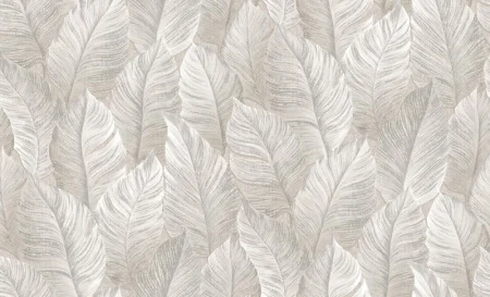 Обои компакт-винил Samui 60722-04 1,06х10м листья бежевые