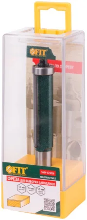 Фреза для выборки заподлицо с нижним подшипником хвостовик-12мм, D-16мм, H-50мм, L-100,5мм Fit 3604-