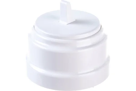 Выключатель 1-кл "Ретро" тумблерный 10А ОУ белый А110-2203 (Bylectrica) *1