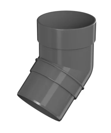 Колено трубы 135° ТН ОПТИМА D120/80мм серое 128177 кор-40шт
