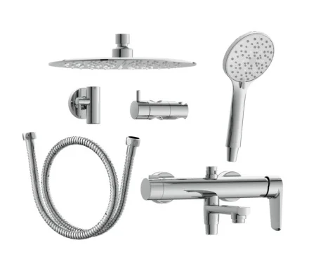 Душевая система MODUO (смеситель стандартный) с изливом 5 режимов шланг 150 металл 64314