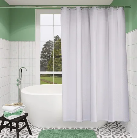 Штора для ванной полиэстер 180х180см Fora белый 001-Е