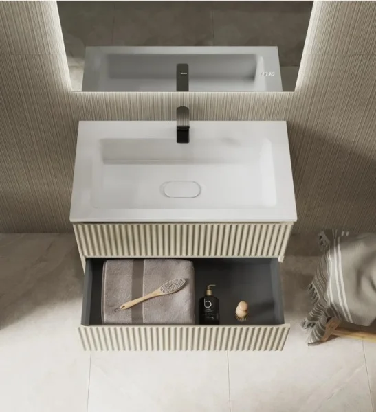 Тумба подвесная Coste 80 Cst.01.80/P/BRS/RL светло-коричневая