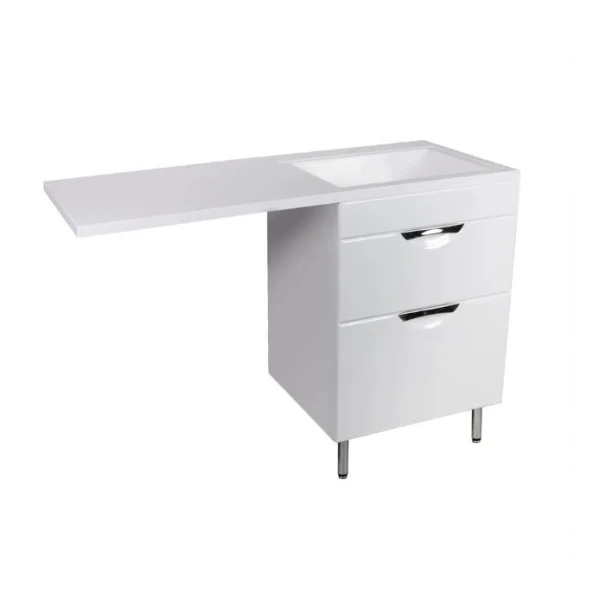 Тумба напольная AGATA Никас 120 П АТ120-526, 2 ящика с раковиной Марсал 120 Правый с левым кронштейном