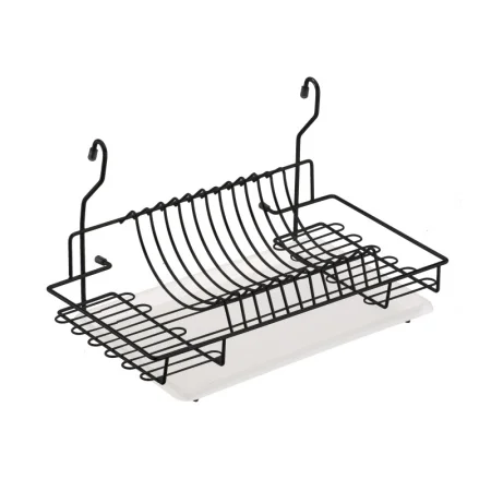 Сушка для посуды навесная с поддоном, черный матовый MX-074 BL