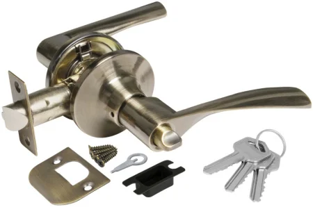 Ручка-защелка PUNTO DK610/BL AB-ET 49549 с фиксатором бронза