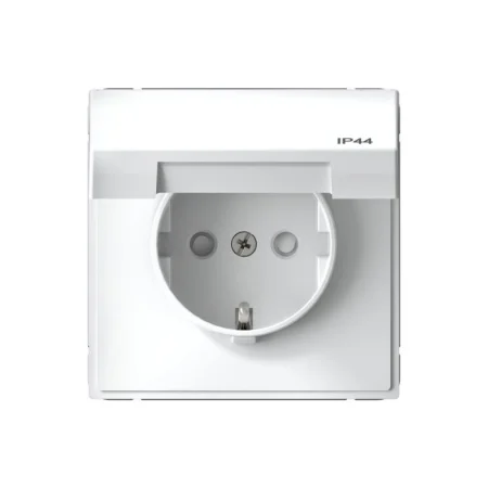 Розетка 1-м СП "Artgallery" с заземл. со шт. с крышк, 16А, IP44, механизм, белый GAL440146 (Systeme