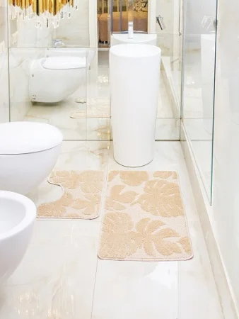 Коврик для ванной My Crystal Gold 50х80/40х50см бежевый МС2-011