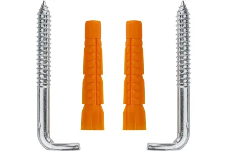 Комплект крепежа для водонагревателя 200л (шуруп-костыль 10х100, 2шт) (5) MasterProf ИС.131027