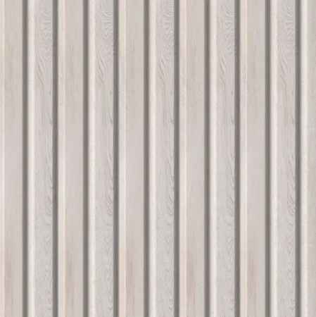 Панель стеновая реечная МДФ Stella Beats Light Ясень Айвори 2700x119x16мм