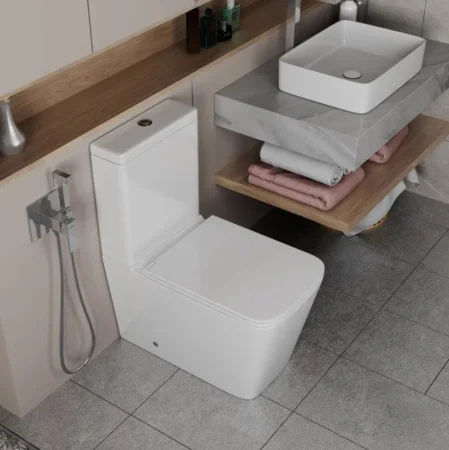 Унитаз-компакт D&K Berlin DT1437016 сиденье микролифт белый