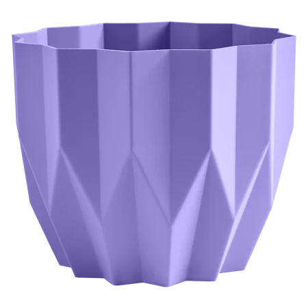 Кашпо д/цветов пласт. "Геометрия" 5,8л лаванда КШ-5822 (La Decoro) *1