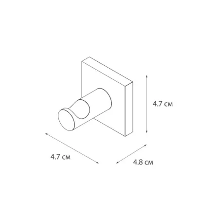 Крючок Fixsen Lux Chrome FX-15005 хром