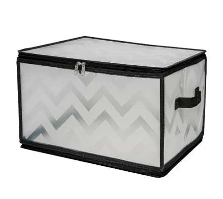 Короб складной Handy Home Зигзаг 400х300х250мм на молнии серый HH-ESH23 L