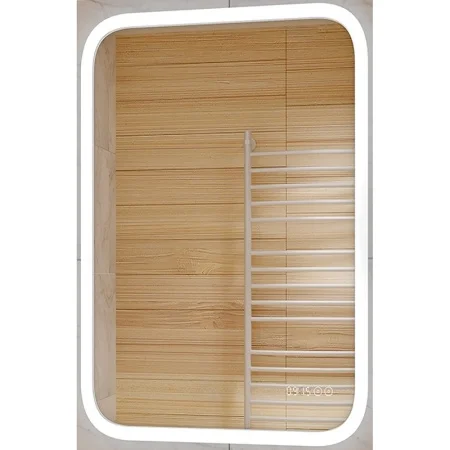 Зеркало с подсветкой Континент Glamour ЗЛП264 600x800мм с антизапотеванием, сенсор, часы