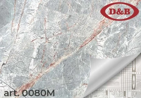 Пленка самоклеящаяся D&B 0,45*8м мрамор светлый Campan 0080M *1/20