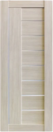 Полотно дверное остеклённое Экошпон Стиль 9 беленый дуб 2000*600