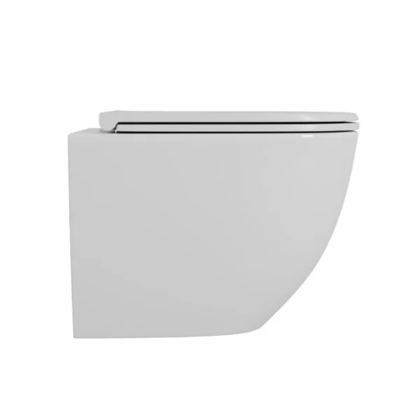 Унитаз подвесной D&K Matrix DT1396016 безободковый, сиденье микролифт, белый