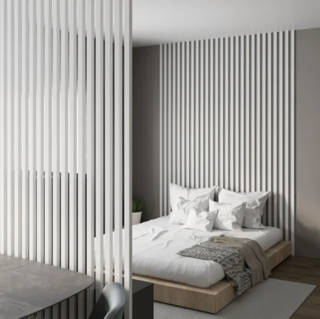 Рейка интерьерная МДФ Stella Бриона Белый 2700х40х16мм