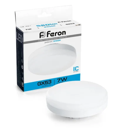 Лампа светодиодная LB-451 GX53 7W 175-265V 6400K 25866 (Feron) *1
