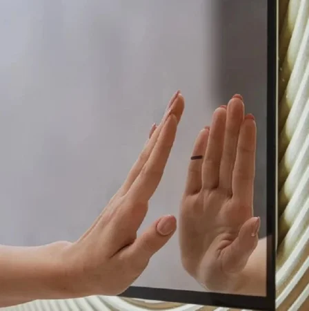 Зеркало с подсветкой Spell-BLACK 600х1000 LED-00002971 бесконтактный сенсор