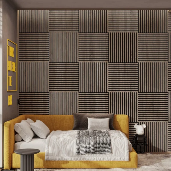 Панель стеновая акустическая МДФ Stella Comfort Standart Дуб Винтаж 600х600х9мм