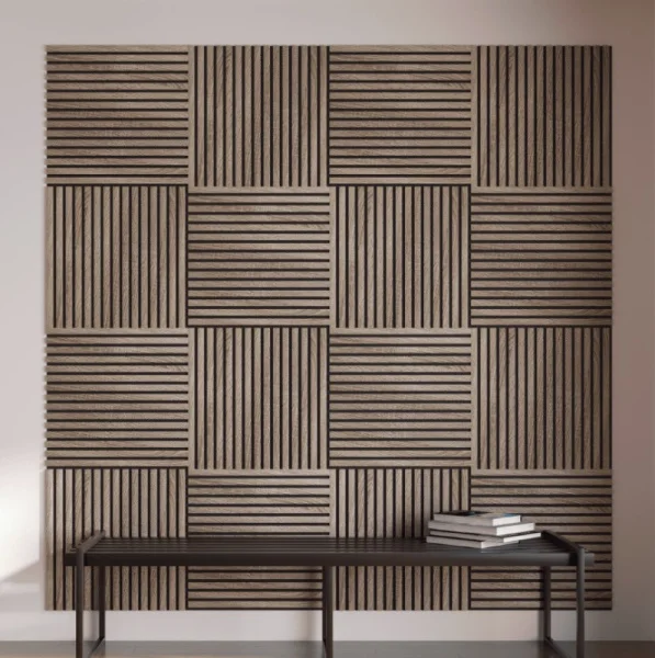 Панель стеновая акустическая МДФ Stella Comfort Standart Дуб Винтаж 600х600х9мм