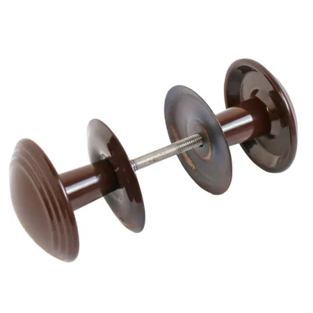 Ручка-кнопка дверная РДК -115 коричневая 16851 *1/50